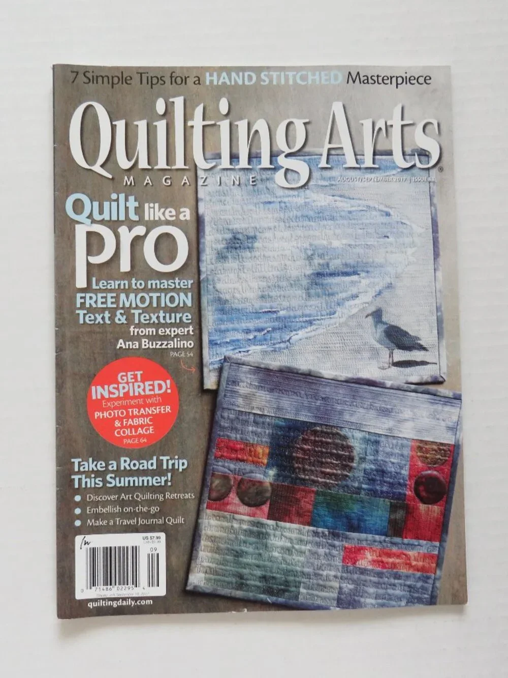 Quilting Arts Magazine August/September 2017 Issue 88